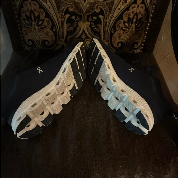 On Running Men's Dark Blue and White Athletic Shoes - Picture 4 of 4